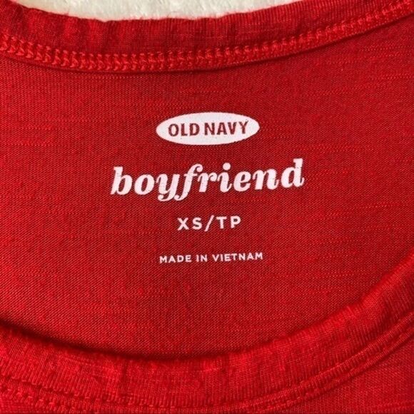 Old Navy Boyfriend Long Sleeve Tee Color Blocking - Picture 4 of 5